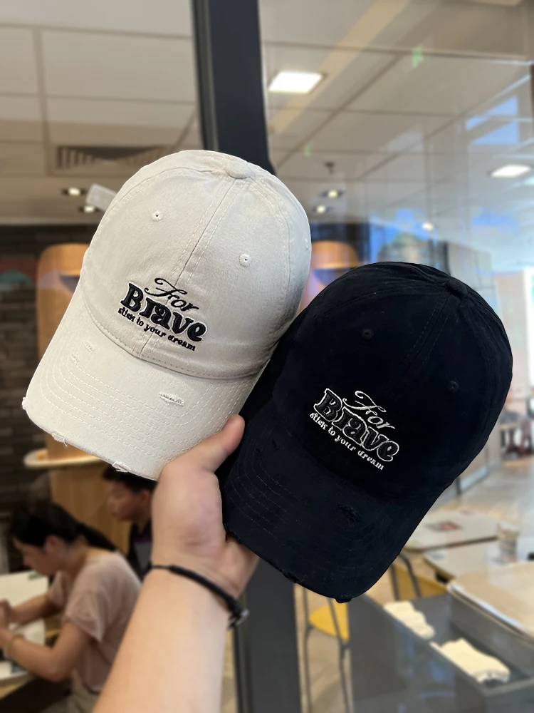 

Three-Dimensional Embroidered Letter Baseball Cap for Women Spring and Autumn Street All-Match Peaked Cap Tide