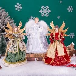 Angel Doll Figurine Christmas Ornaments Crafts with Wing Home Natal Decorations Festive Birthday Gift for Kids 2026 Decor