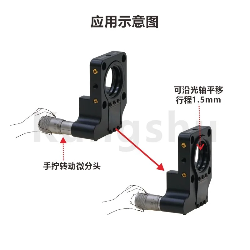 CS30-KZ\ 30mm cage type Z-axis adjustment frame\ with SM1 installation thread stroke 1.5mmSM1ZA