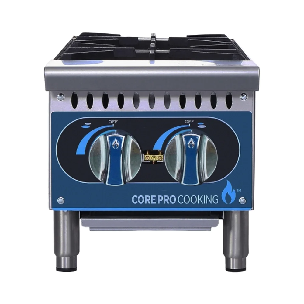 Baikai Commercial 2-Burner Gas Cooker Stainless Steel Gas Hot Plate Range Equipment For Kitchens