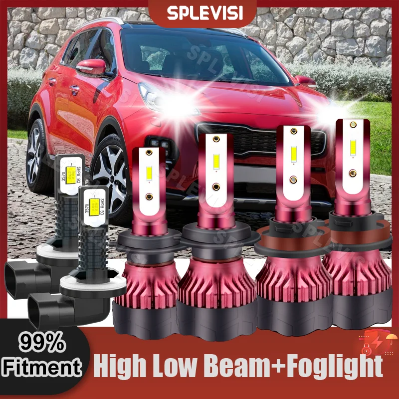 

LED CSP Bulb 6000K White 470W High Beam H7 Low Beam H11 Foglight 881 For Kia Sorento For Sportage For Soul Car Headlight Foglamp