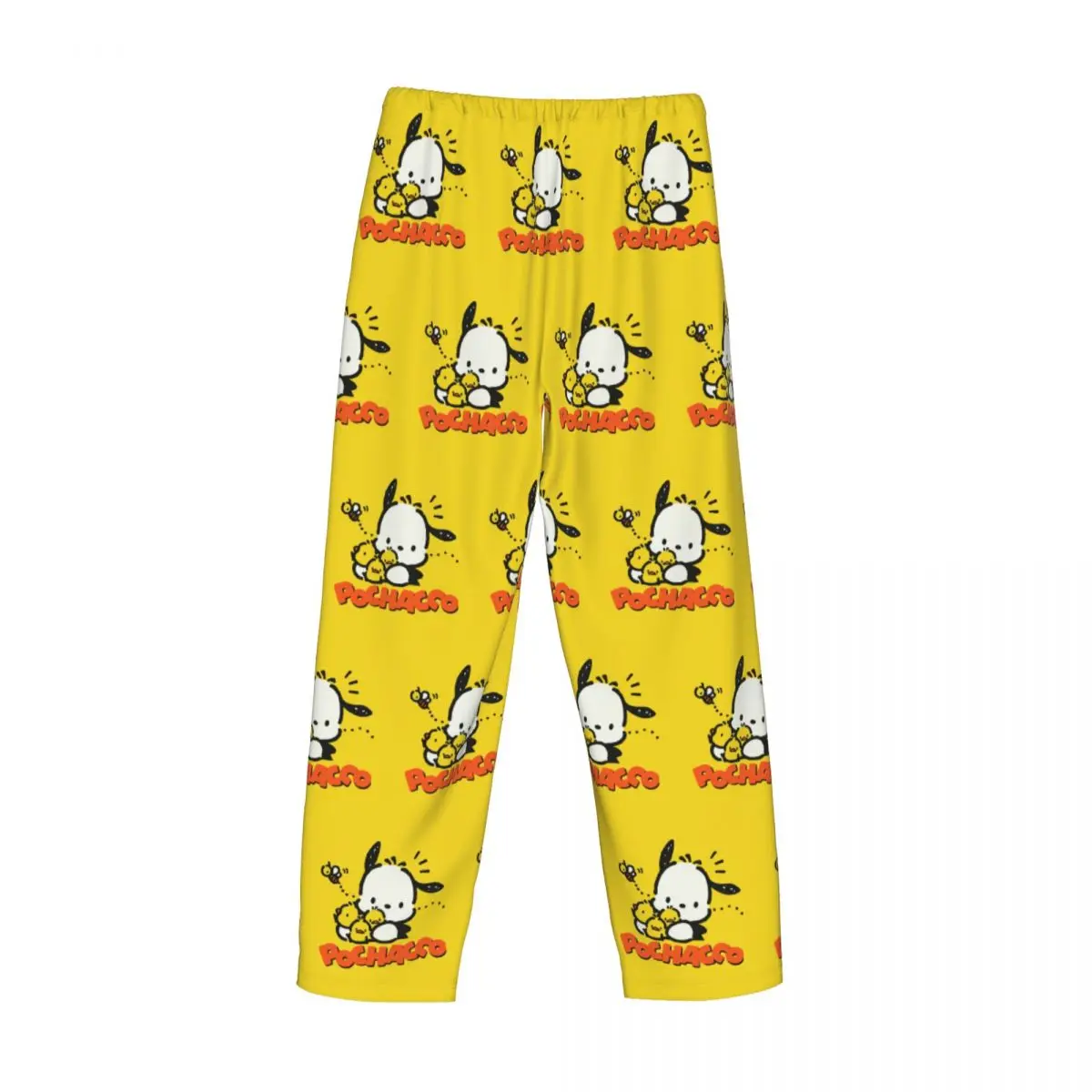 Custom Pochacco Pajama Pants Men Animation Comic Lounge Sleep Drawstring Sleepwear Bottoms with Pockets