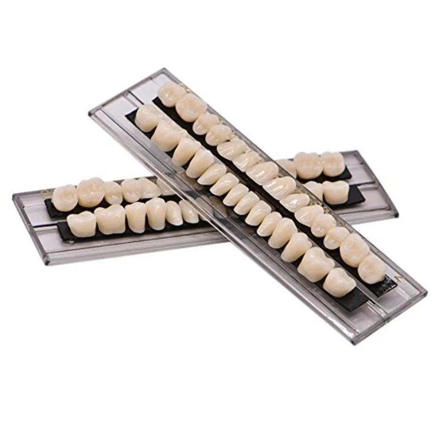 

Dental Acrylic Resin Denture Tooth Kit False Tooth For Halloween Horror Prop 23 A2 28 Pcs/Set