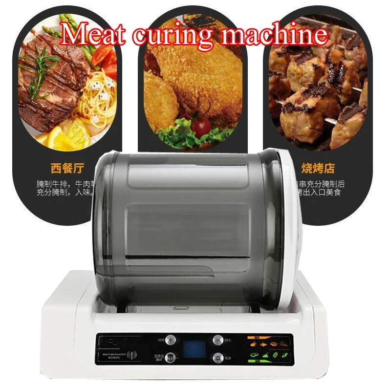 Electric Meat & Vegetable Marinator 7L Capacity Vacuum Meat Tumbler Commercial Meat / Fried Chicken Marinator Pickling Machine