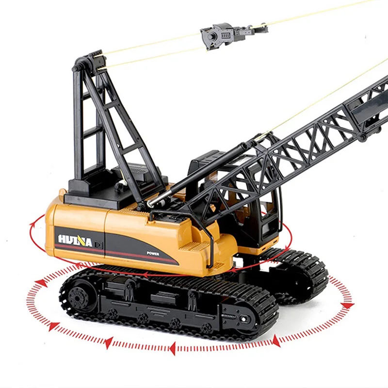 1/14 HUINA 1572 15CH RTR RC Construction Crane Trucks TOUCAN Remote Control Tower Excavator Outdoor Toys For Boys Gifts TH18055