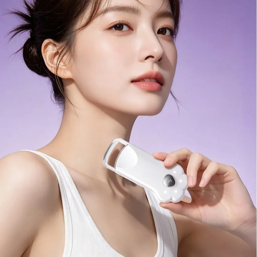 Quick Heating Rechargeable Eyelash Curler USB Charging Claw Shape Heated Lash Curling Tool Simple Control Long Lasting