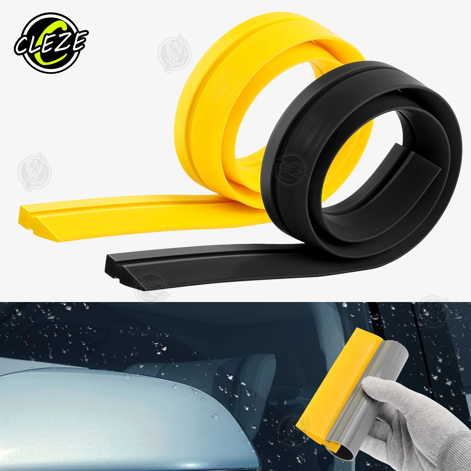 CLEZE Auto Glass Cleaning Film Application Wrap Tools for Small Squeegee Vinyl Window Tint Vinyl Squeegee