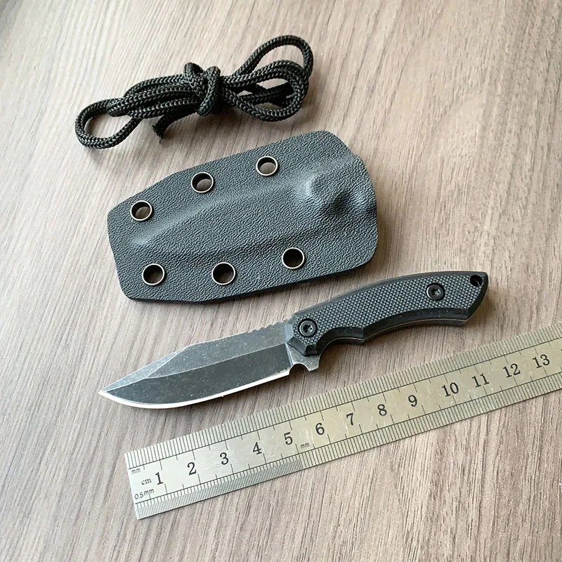 420 Stainless Steel Small Fixed Blade Knife G10 Handle Portable Pocket Knives Kydex Sheath EDC Survival Tool For Outdoor Camping