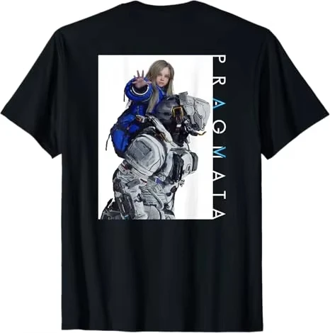 PRAGMATA Action Adventure Game T-Shirt Diana Graphics Cotton Top Harajuku Shirt Men's Clothing Women's 2026 Summer New T Shirt