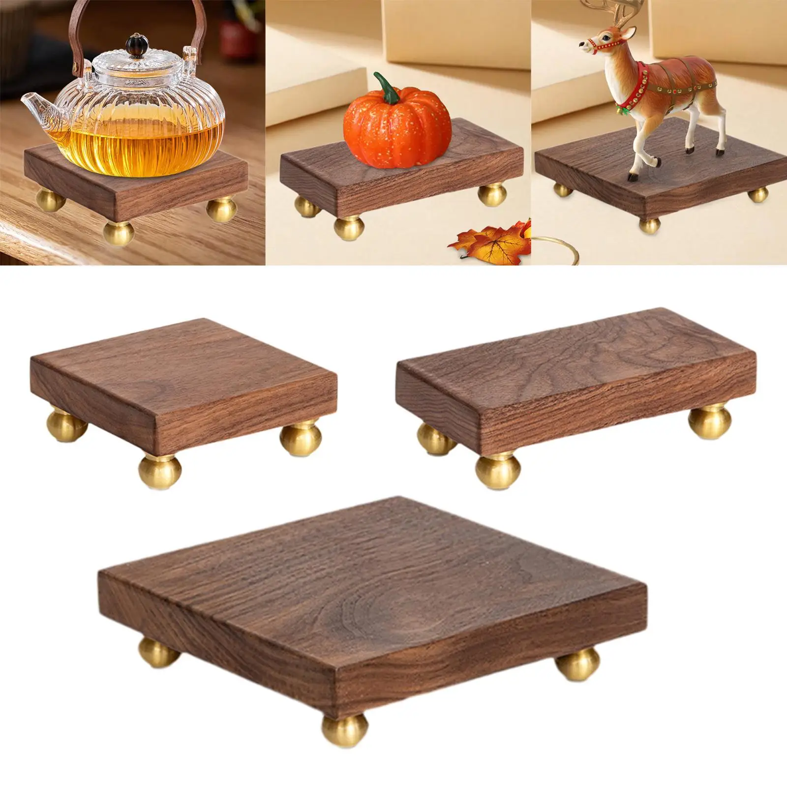 

Деревянная подставка на пьедестале, подставка для домашнего декора с растениями, декоративный туалетный столик для кухни