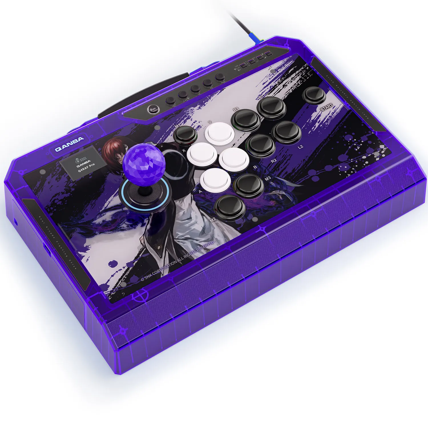 QANBA/Boxmaster Q4Pro 8K Smart Arcade Joystick Wired/Wireless 2.4G Bluetooth Tri-mode 11-Key Custom Mapping Supports PC/Mac/Andr