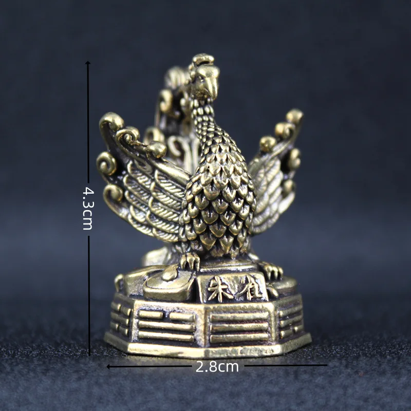 Crafts Qinglong White Tiger Suzaku Xuanwu Ornaments Brass Four Divine Beasts Copperware Wholesale Sourc