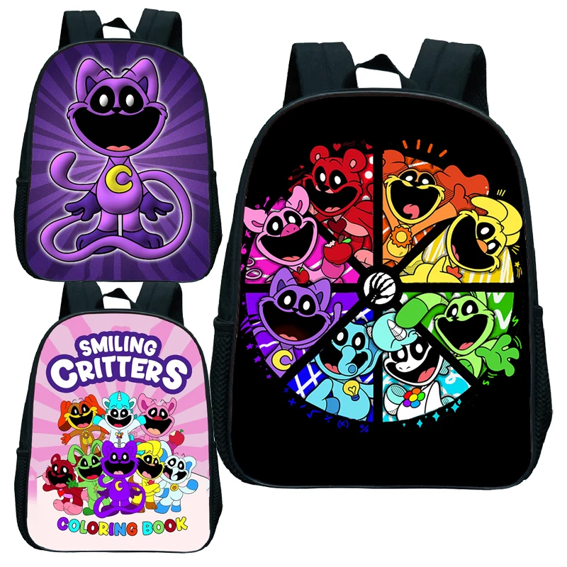 Cartoon Sorrindo pato Mini Mochila para Crianças, Catnap Bags para Criança, Schoolbags para Meninos, Impermeável Kindergarten Rucksack, Presente