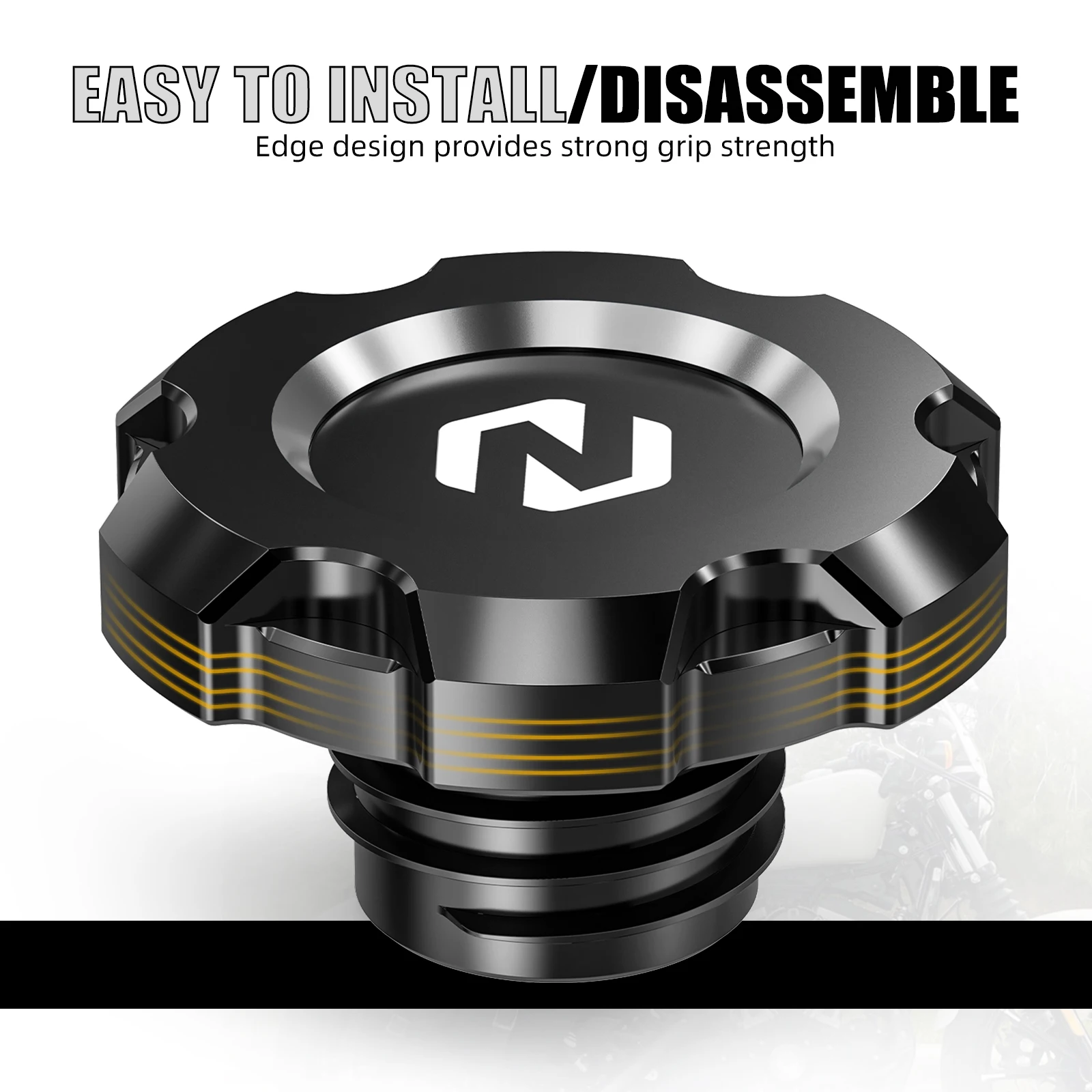Tankdeckel mit O-Ring für Harley Sportster 883 Low XL883L 2005–2009 Sportster 1200 Low XL1200L Iron 883 XL883N Forty Eight – Detail 13