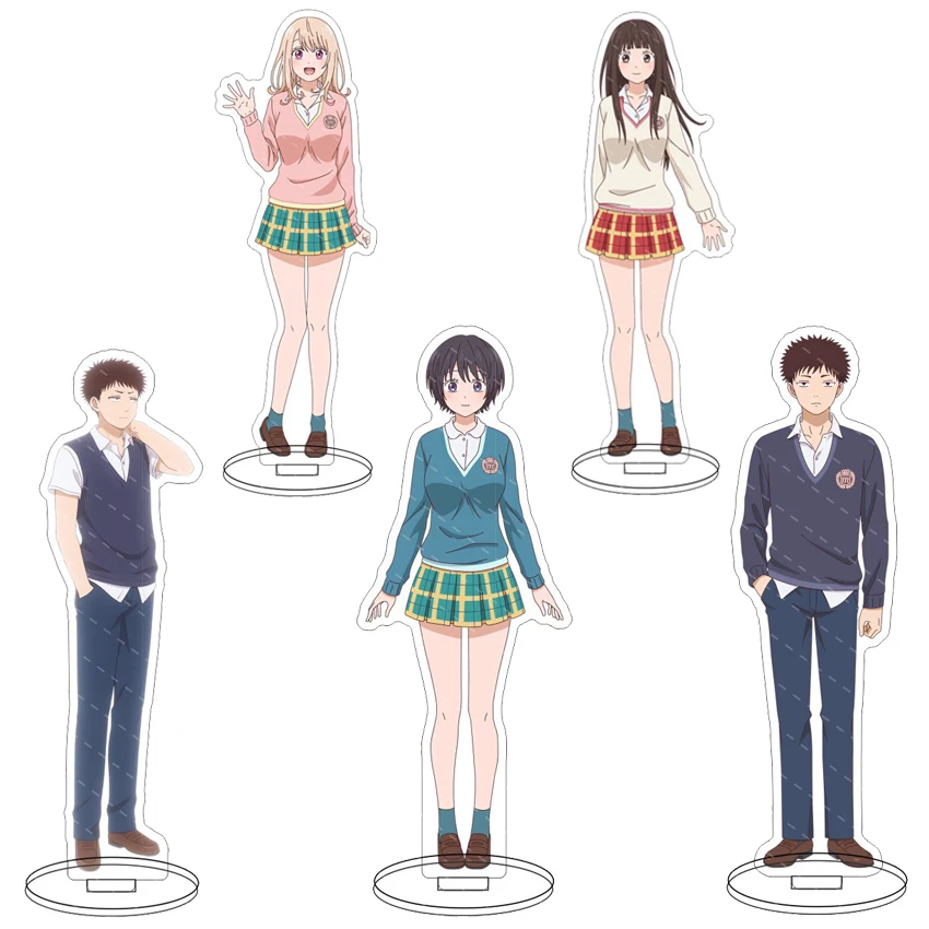 16CM Anime Acryl-Ständer Medaka Kuroiwa Is Impervious to My Charms Kawai Momona Medaka Kuroiwa Cosplay-Figur Ornamente Geschenke