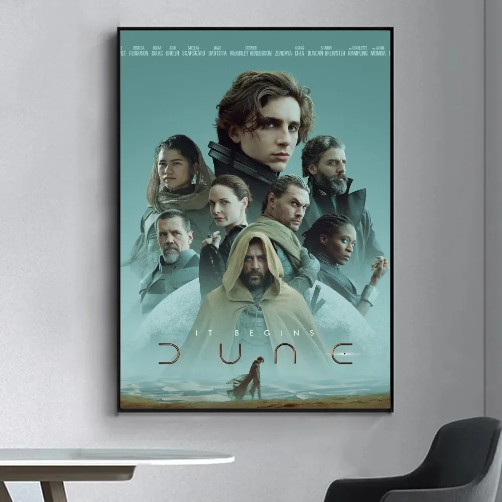 ملصق حائط فاخر لفيلم الكثبان الرملية لحانة غرفة المعيشة ، لوحة زخرفية عتيقة ، الجزء الأوسط 2 ملصق ،