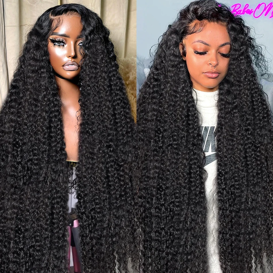 30 40 Inch Curly Lace Front Human Hair Wigs 250% Loose Deep Wave 13x6 HD Lace Frontal Wig Brazilian Water Wave 5x5 Glueless Wig