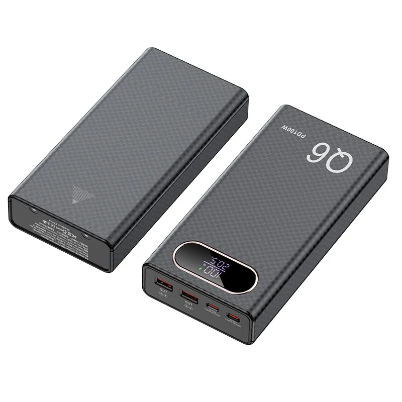 3HT PD100W Fast Charging Power Bank DIY Kit 20V 5A 6x 21700 Battery Pack Portable Customizable No Soldering Easy to Assemble