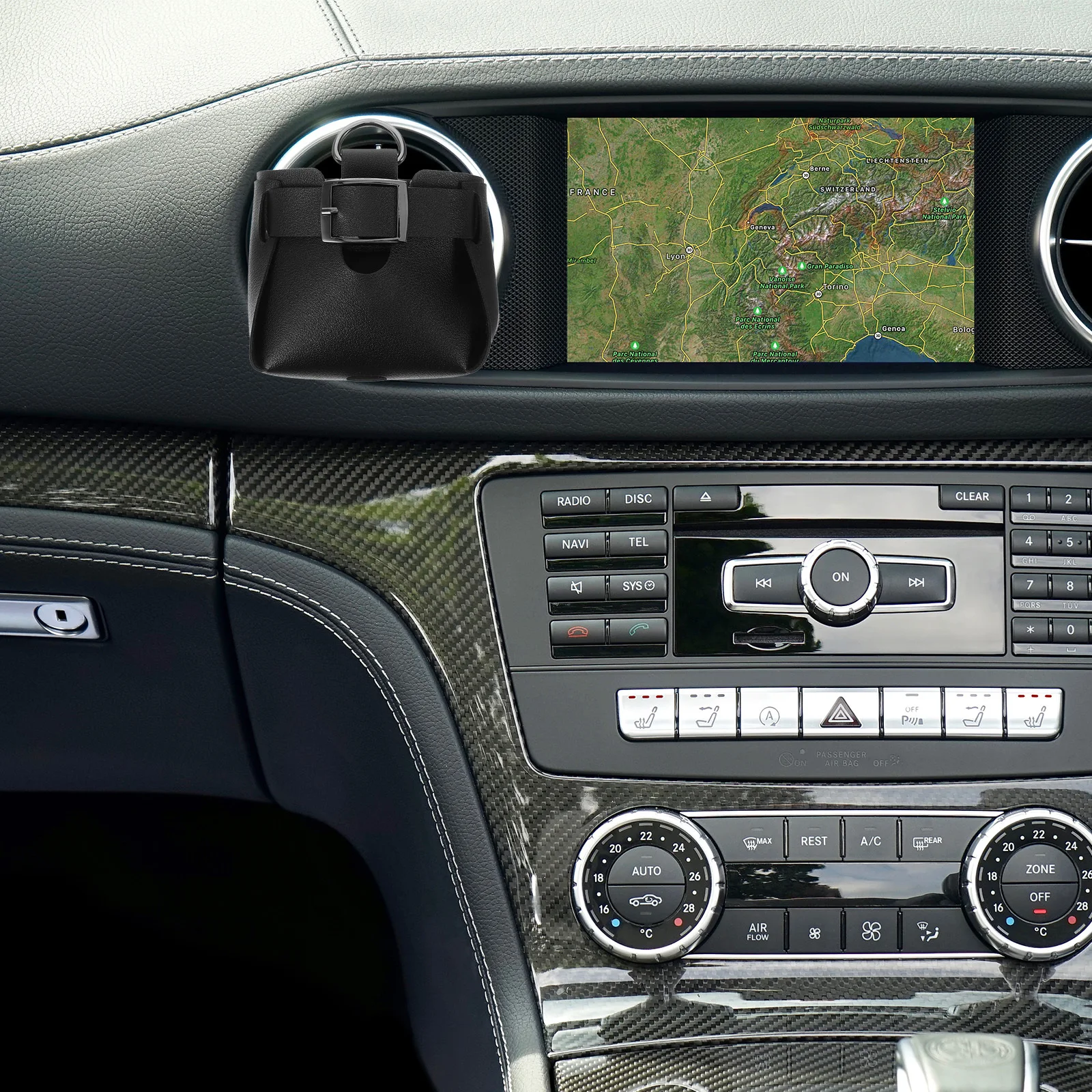 

Car Storage Box Air Vent Pouch Organizer For Phone Coin Card Key Sunglass Pen Lipstick Holder Vehicle Mounted