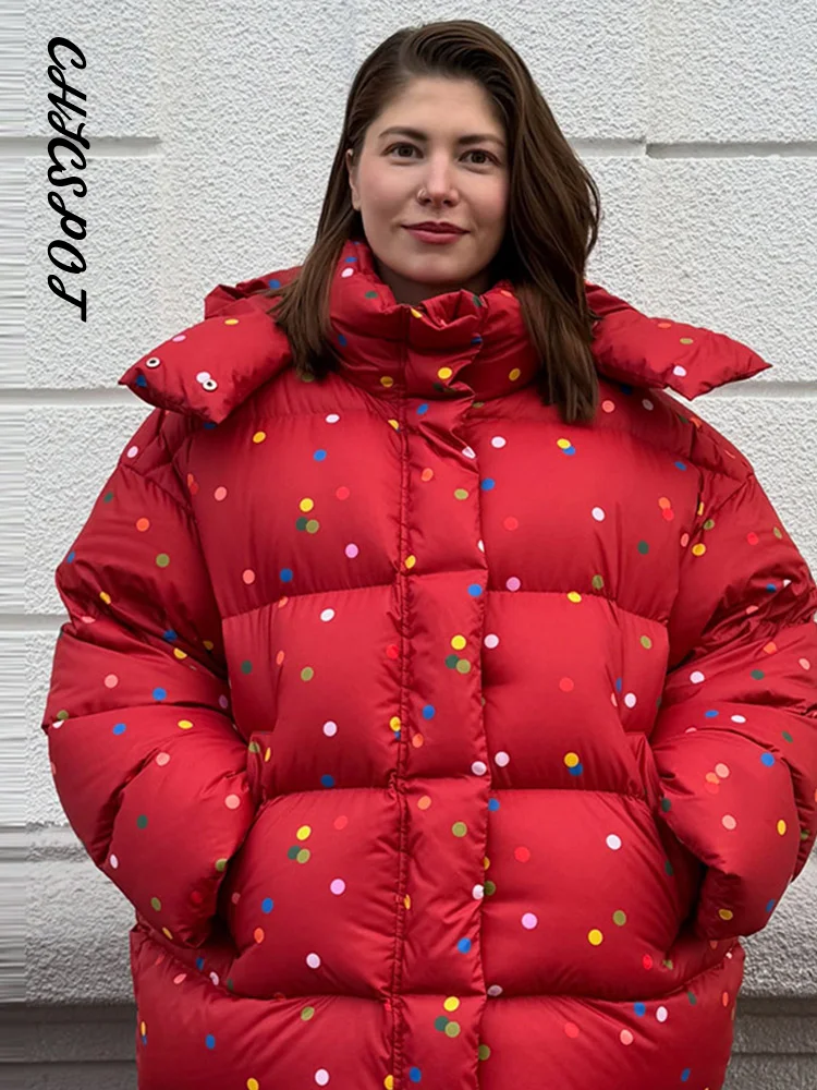 Women’s Oversized Coats Print Hooded Padded Jackets Winter Female Stand Collar Long Sleeve Zipper Loose Puffy Coat New Outerwear 5 Women's Oversized Coats Print Hooded Padded Jackets Winter Female Stand Collar Long Sleeve Zipper Loose Puffy Coat New Outerwear 5