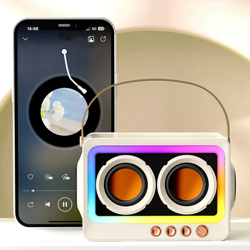 Głośnik Bluetooth Przenośny głośnik dźwiękowy Muzyka Bezprzewodowe radio FM Mini Podwójne głośniki Bluetooth Audio