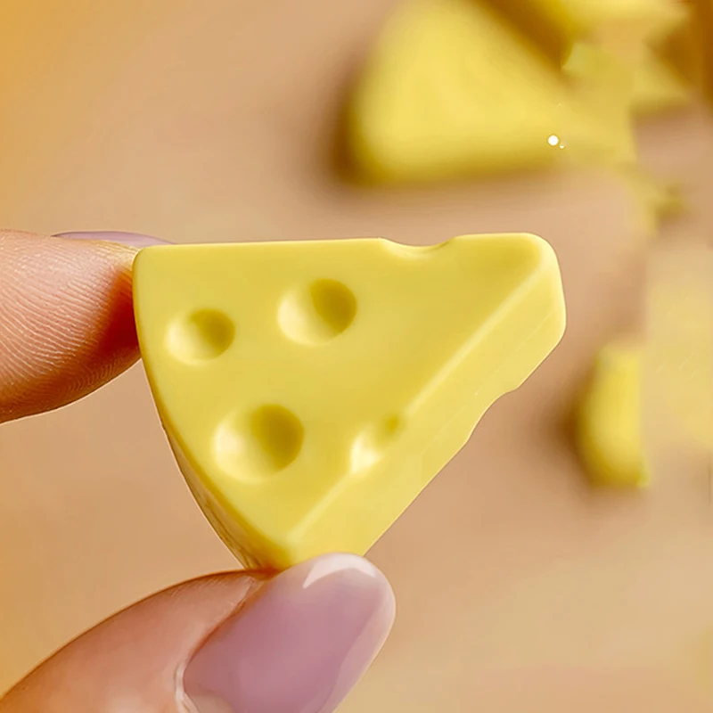 Penghapus Keju Simulasi Lembut Perlengkapan Sekolah Bersih Bebas Kotoran Alat Tulis Kantor Penghapus Karet Untuk Anak-Anak Hadiah