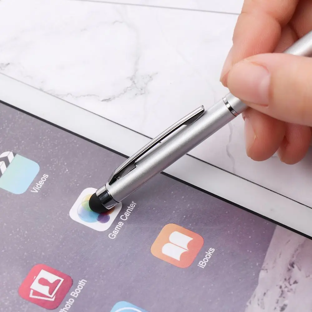 Mini Dual-Use Stylus Touch Kapazitiven Stift Handy Universal Touch Screen Stift IPhone IPad Stift Kugelschreiber