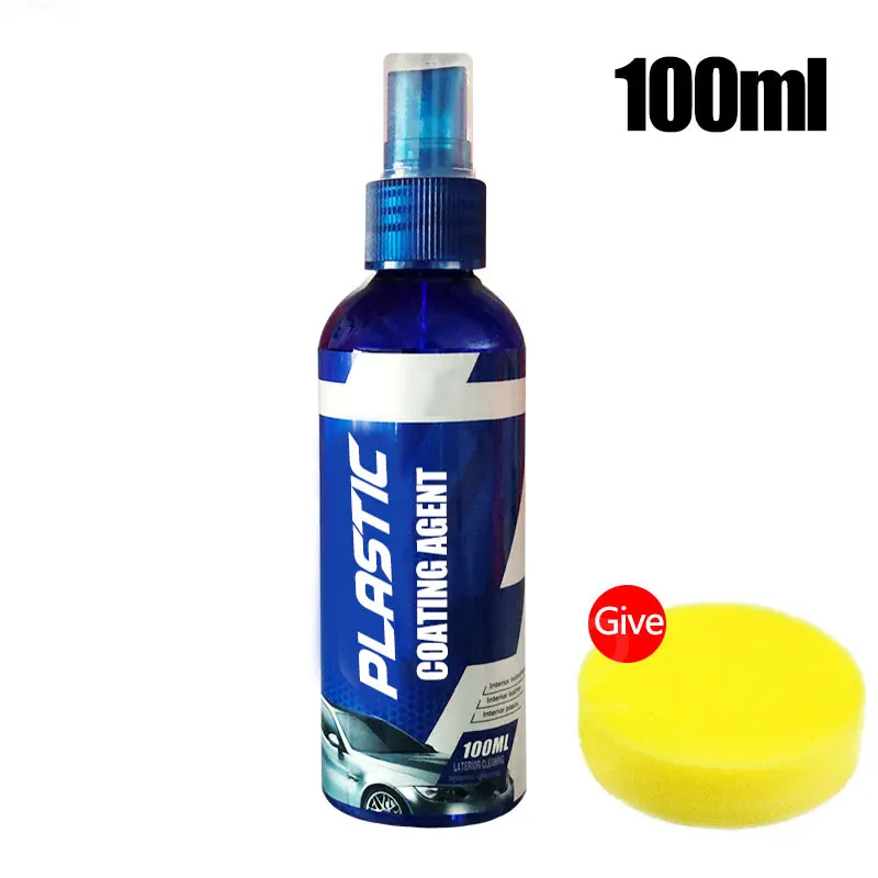 Car Plastic Restore Coating Agent Auto Plastic Rubber Exterior Repair Clean Car Restoration Agent Black Shine Seal Brighten Cars