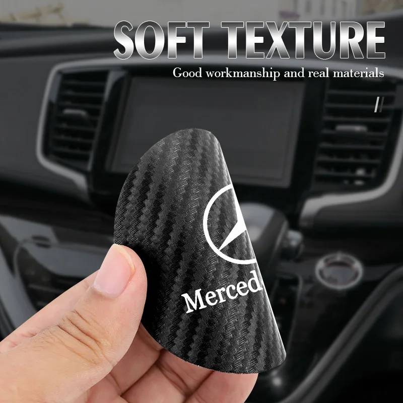 2Pcs Car Coasters Water Cup Mats Waterproof Slot Pads For Mercedes Benz AMG Smart W205 C300 W203 W206 W108 W124 W126 W140 W168