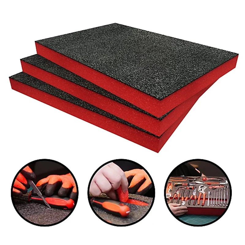 Tool Box Foam Inserts for Cases Tool Box Liner Polyethylene Foams Sheets Toolbox Kaizen Organizer and Storage Tool Shadow