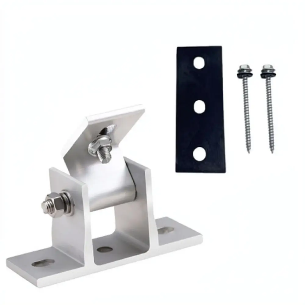 Aluminum Solar Mount Foot For Tin Roof PV Array Installation Adjustable Height Bracket Mounting Hardware Weatherproof Kit