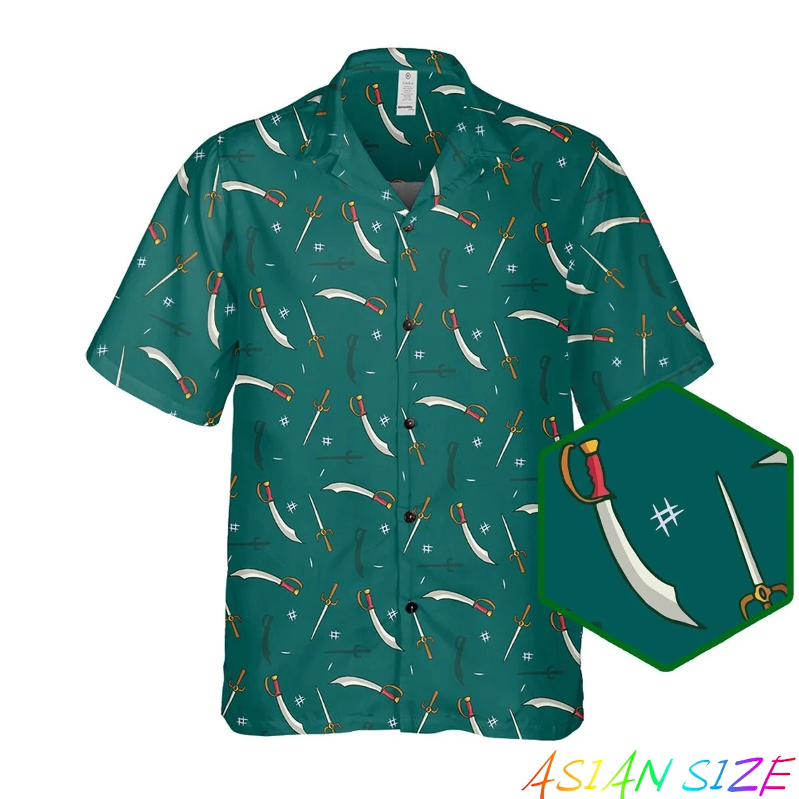 

Summer 3D Swords and Knives Print Shirts For Men Children Fashion Streetwear Short Sleeve Camisa Unisex Hawaiian Shirts Blouses