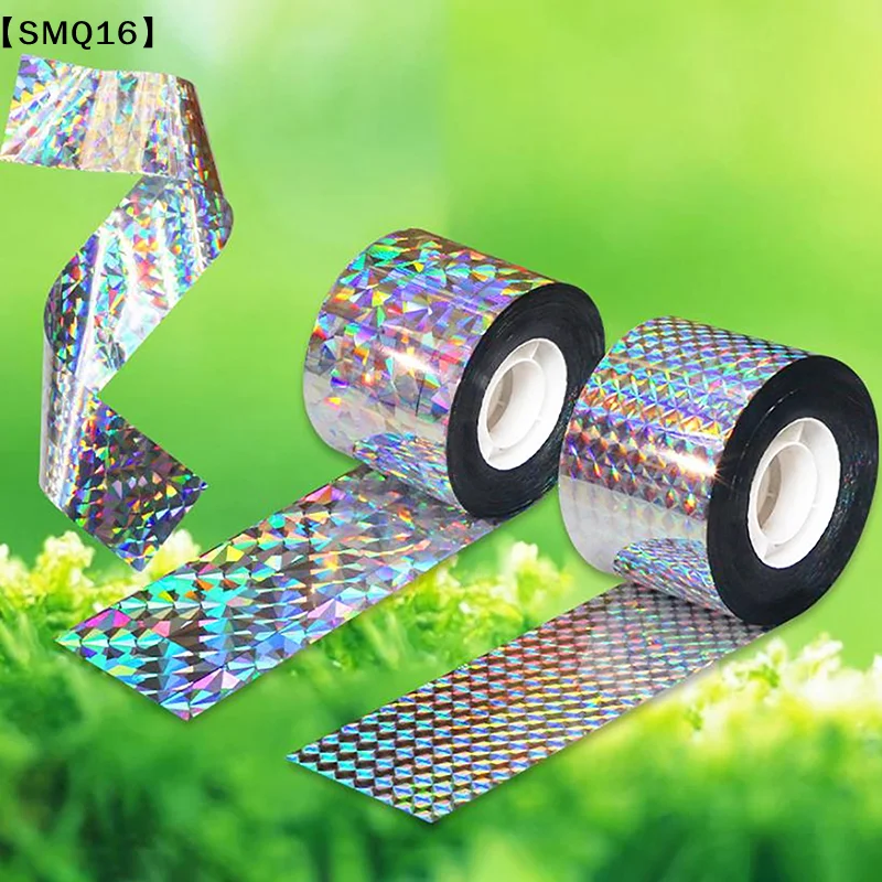 Bird Scare Ribbon Anti Bird Ribbon Flashing Reflective Bird Repellent Scare Ribbon Pigeons Crow Keep Away Bird Repeller 【SMQ】