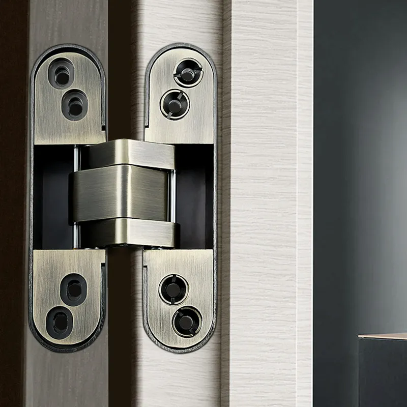BOLY Invisible Door Hinge Entry Villa Heavy Duty Armored Bronze Hidden Cross Hinge