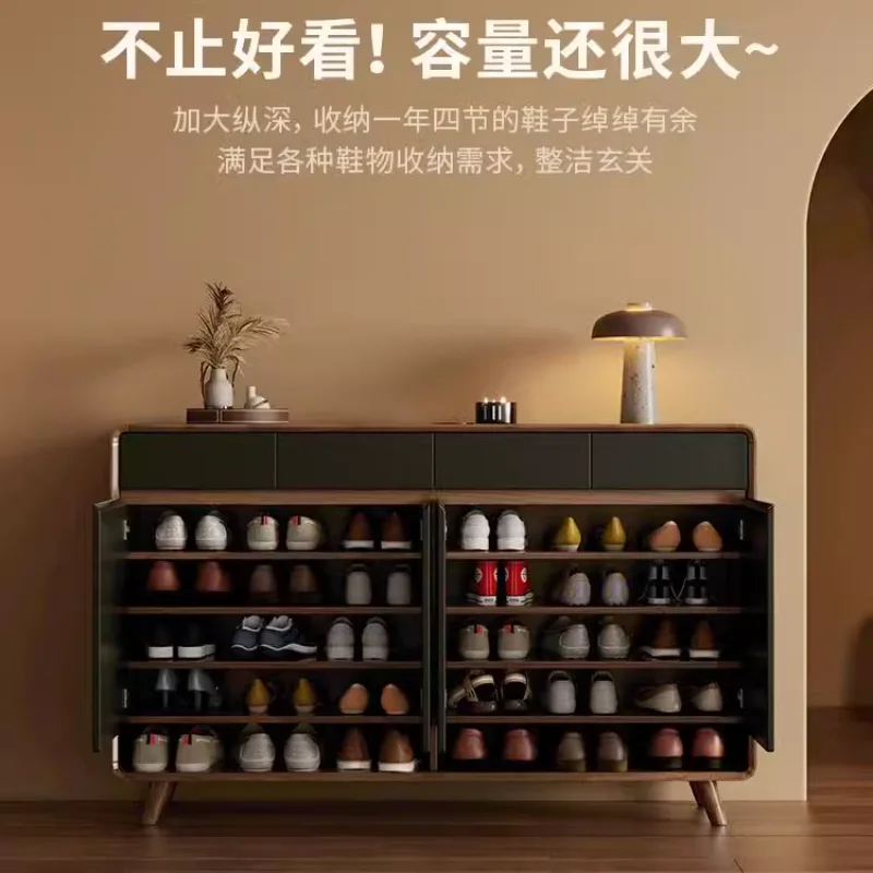 Furniture for small-sized apartments cabinet New Chinese style door entry Living room storage cabinet Large capacity foyer ca