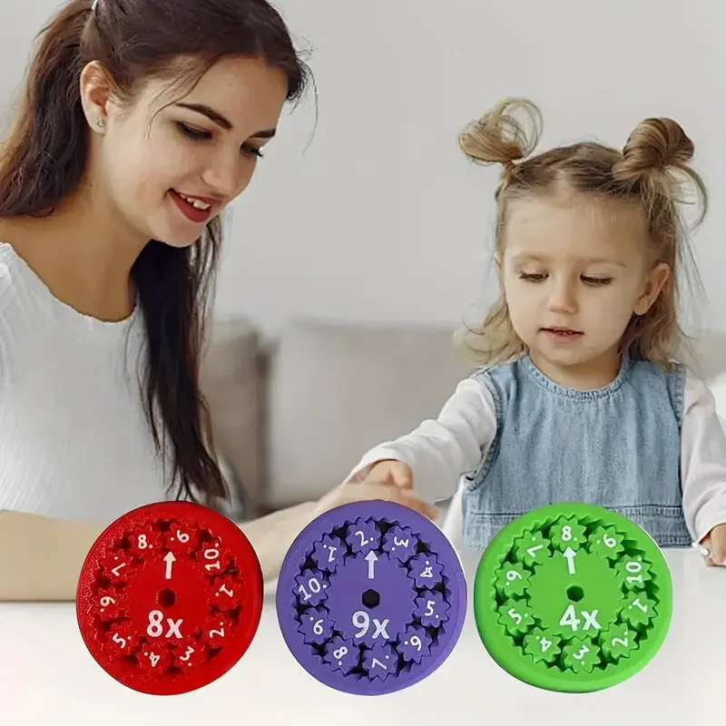 Spinner de matemáticas para niños, juego de multiplicación de matemáticas, 2024