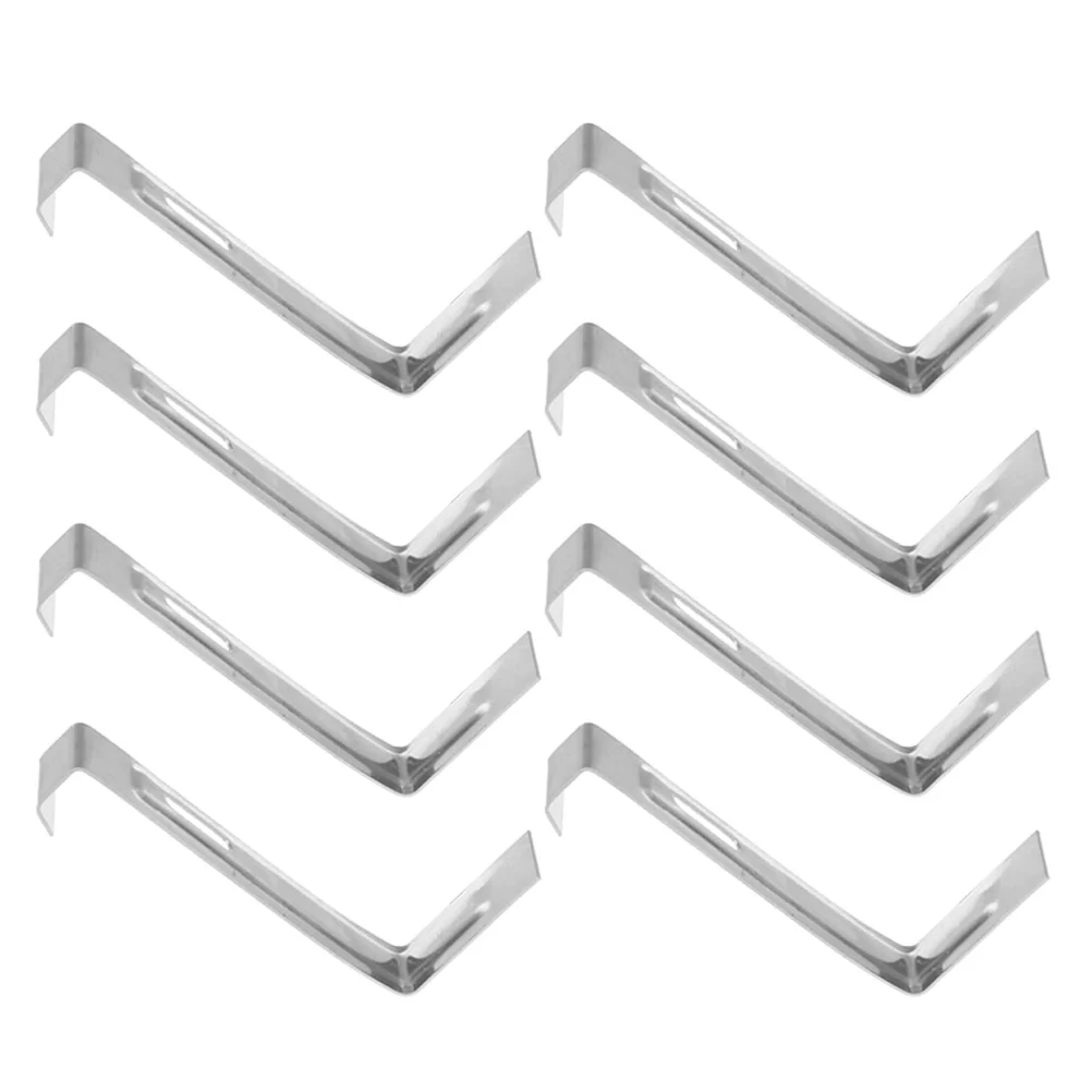 

8pcs Durable Stainless Steel Tile Fix Clips Non-Slip Roof Fasteners for Safe Installation Roofing Tools Universal Fit
