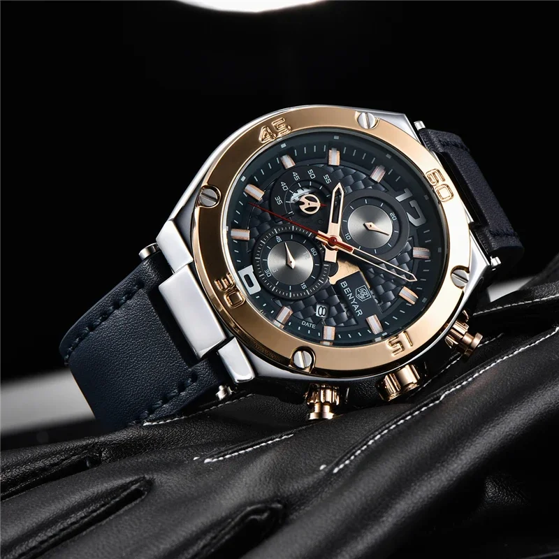 BENYAR 2023 New quartz men\'s watches Multifunction sport chronograph watch men top luxury brand wrist watch Relogio Masculino