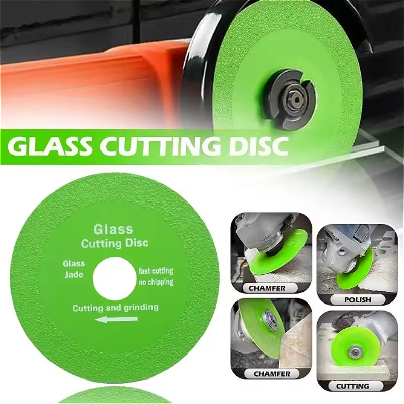 

100mm Glass Cutting Disc Sprecise Sharp Diamond Polishing Cutting Blade Ultra-thin Brazing Grinding Disc DIY Tool for Crystal