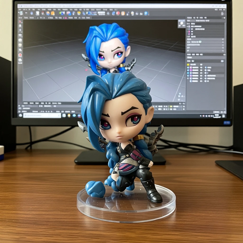 

In Stock League of Legends LOL Battle of The Twin Cities Jinx Action Figure Model Game Peripheral Toy