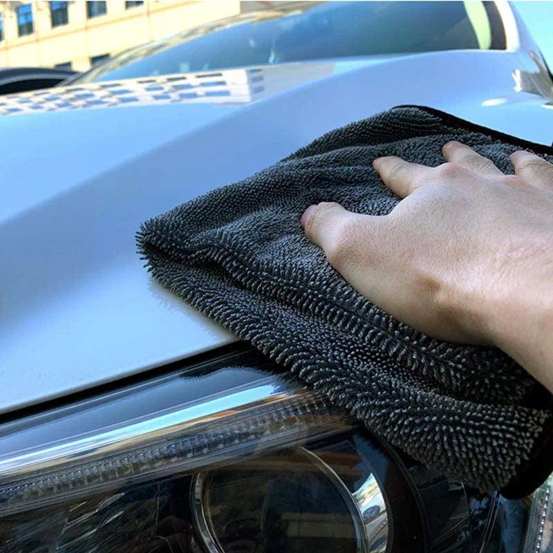 Premium Car Drying Cloths Extremely Absorbent Car Washing Grey Microfiber Cleaning Towel Thicken Soft Glass Clean Rags 60 X 50CM