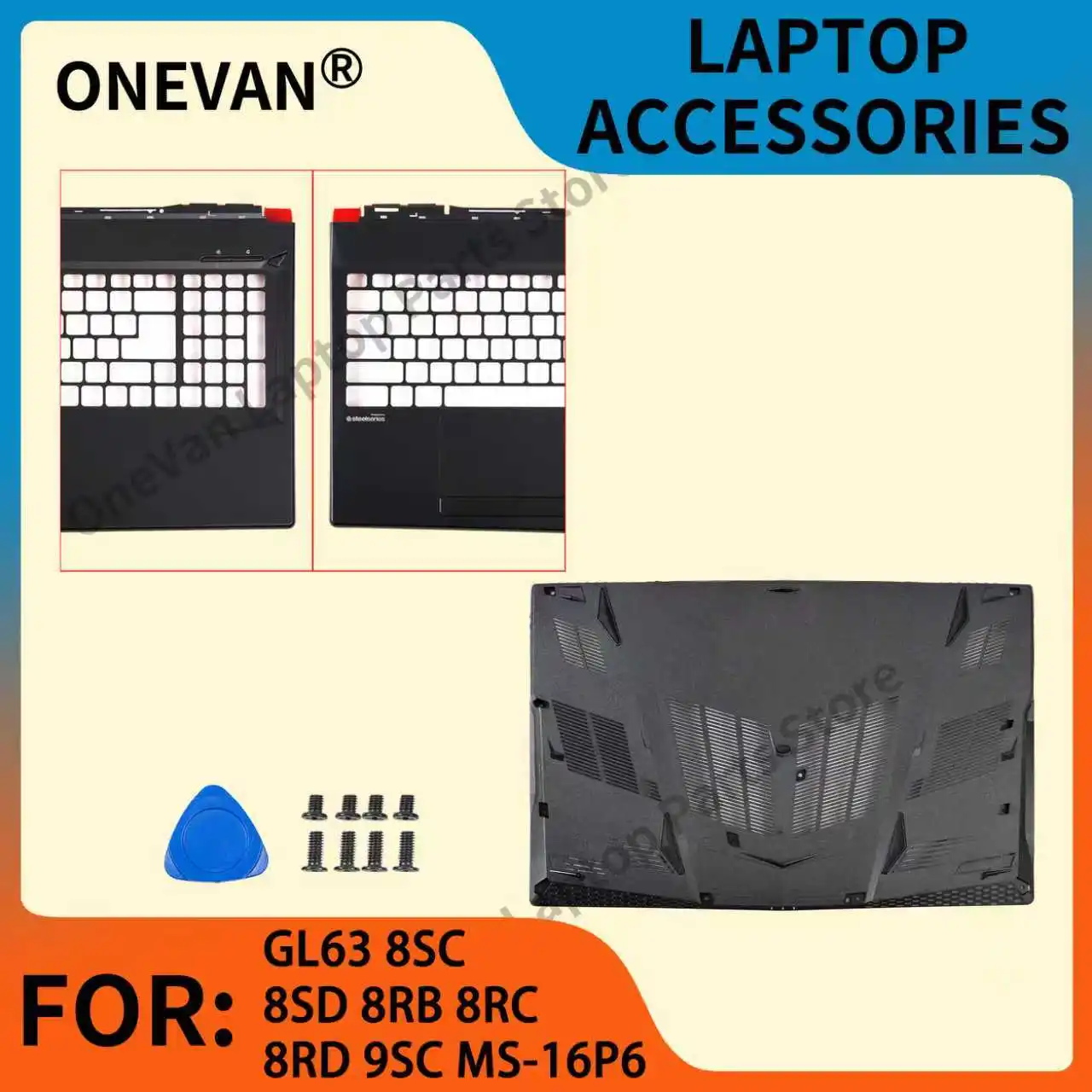 

New Cover Palmrest Bottom For GL63 16P5 MS-16P7 8RC 8SC/ 8SD 8RB 8RC MS-16P6 Palmrest Bottom 15.6inch