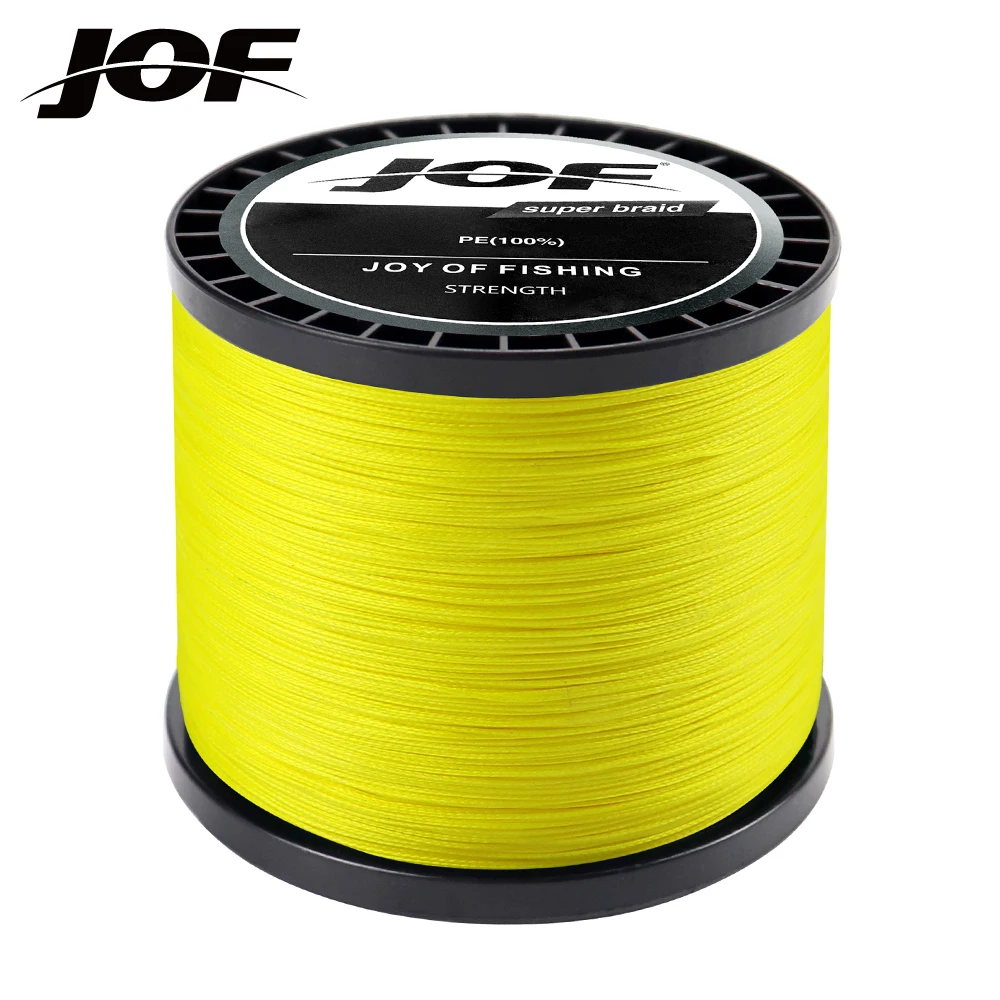 JOF 12 Strands Fishing Line 500M 300M 1000M PE Multifilament Multicolor Japanese Super Strong Wear-resistant Thread