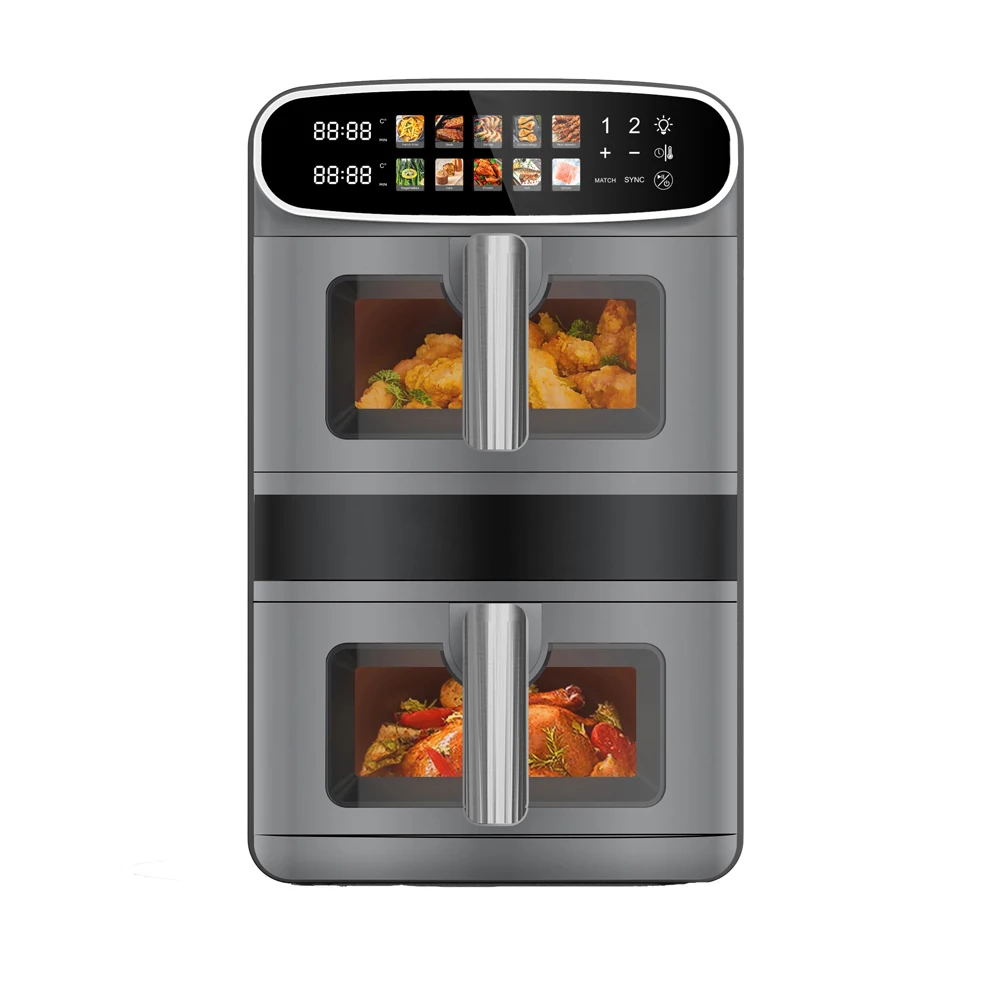

2026 New DC Motor Faster speed 2800 Watts Big Power 12 Liter 10 Cooking Menu Stack Air Fryer