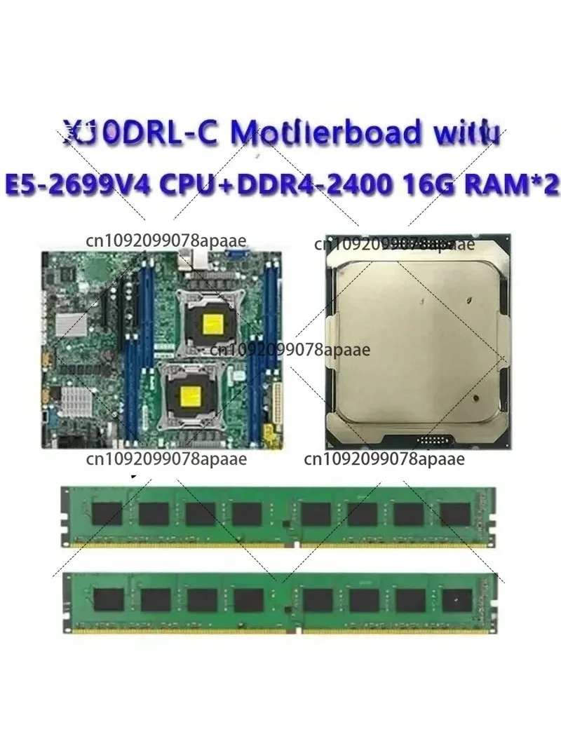 

Двухпроцессорная материнская плата с E5-2699V4 (2*145W TDP), сокет SP3 для X10DRL-C, высокопроизводительный компьютерный компонент