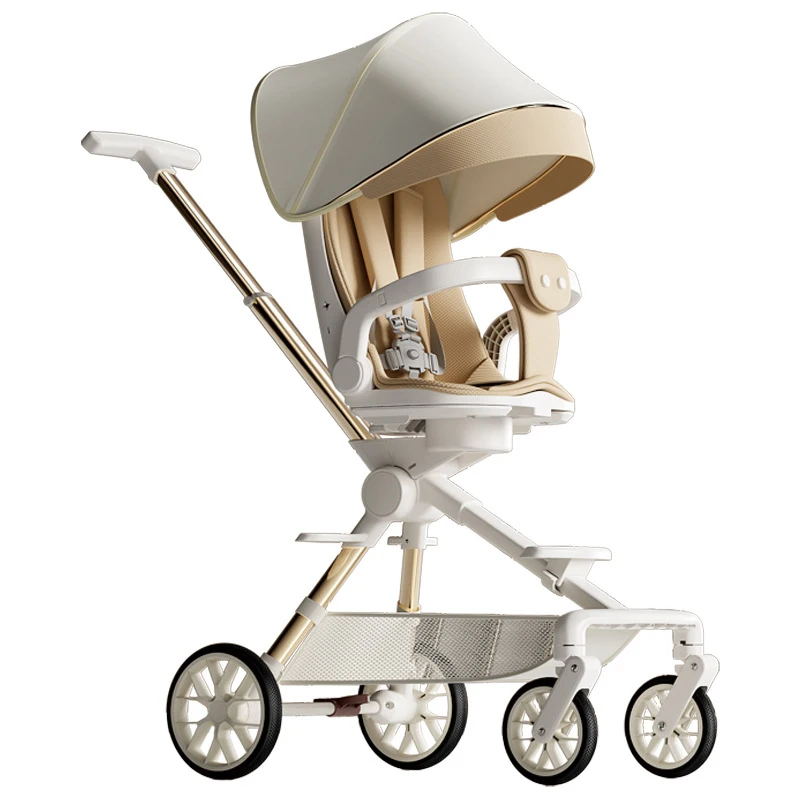 Baby walker portable foldable one-button car can sit and lie baby stroller baby stroller