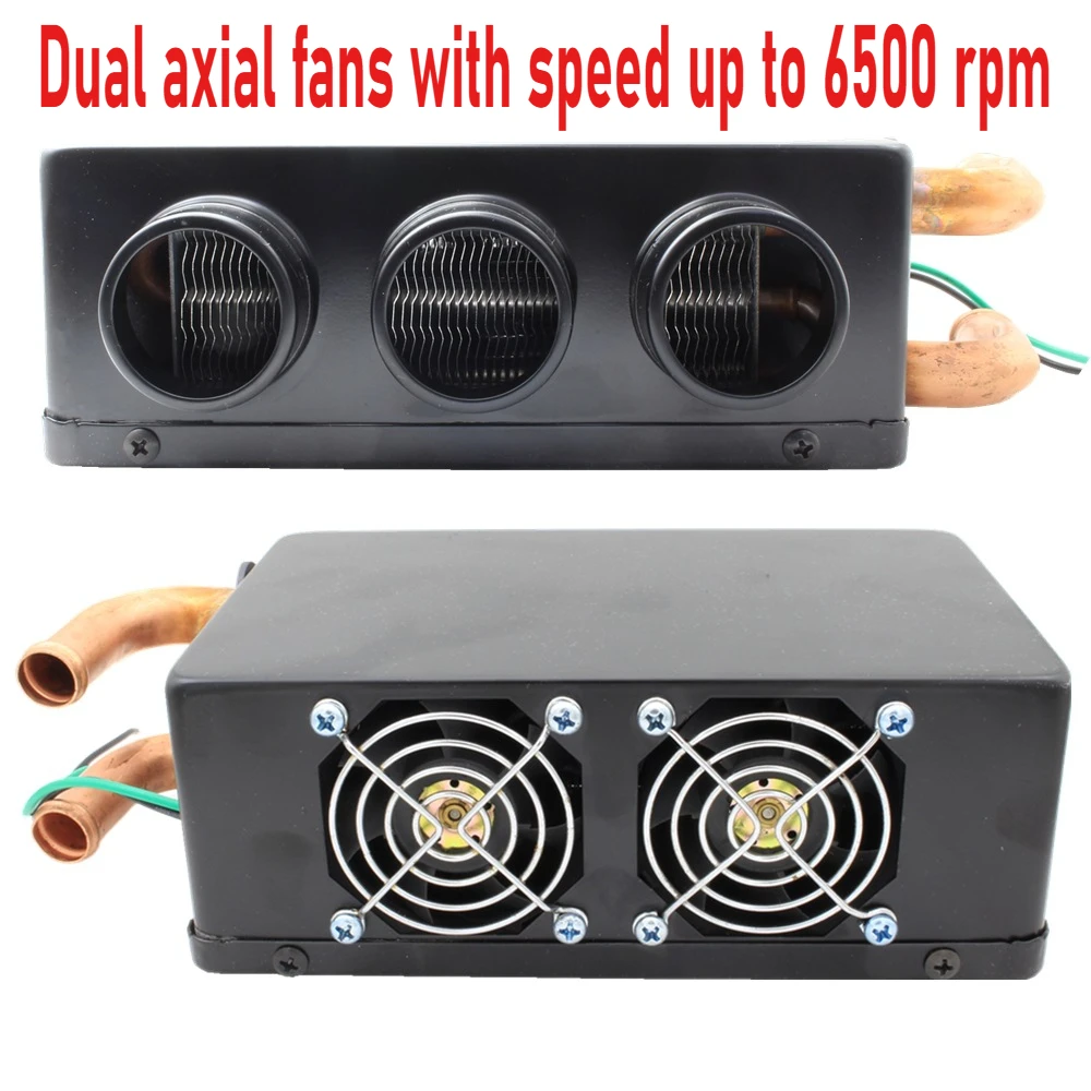 Car Heater Outdoor 12V/24V Cold and Warm Three-hole Fast Heating Heater Winter Truck Defrosting Large Fan High-power Heater