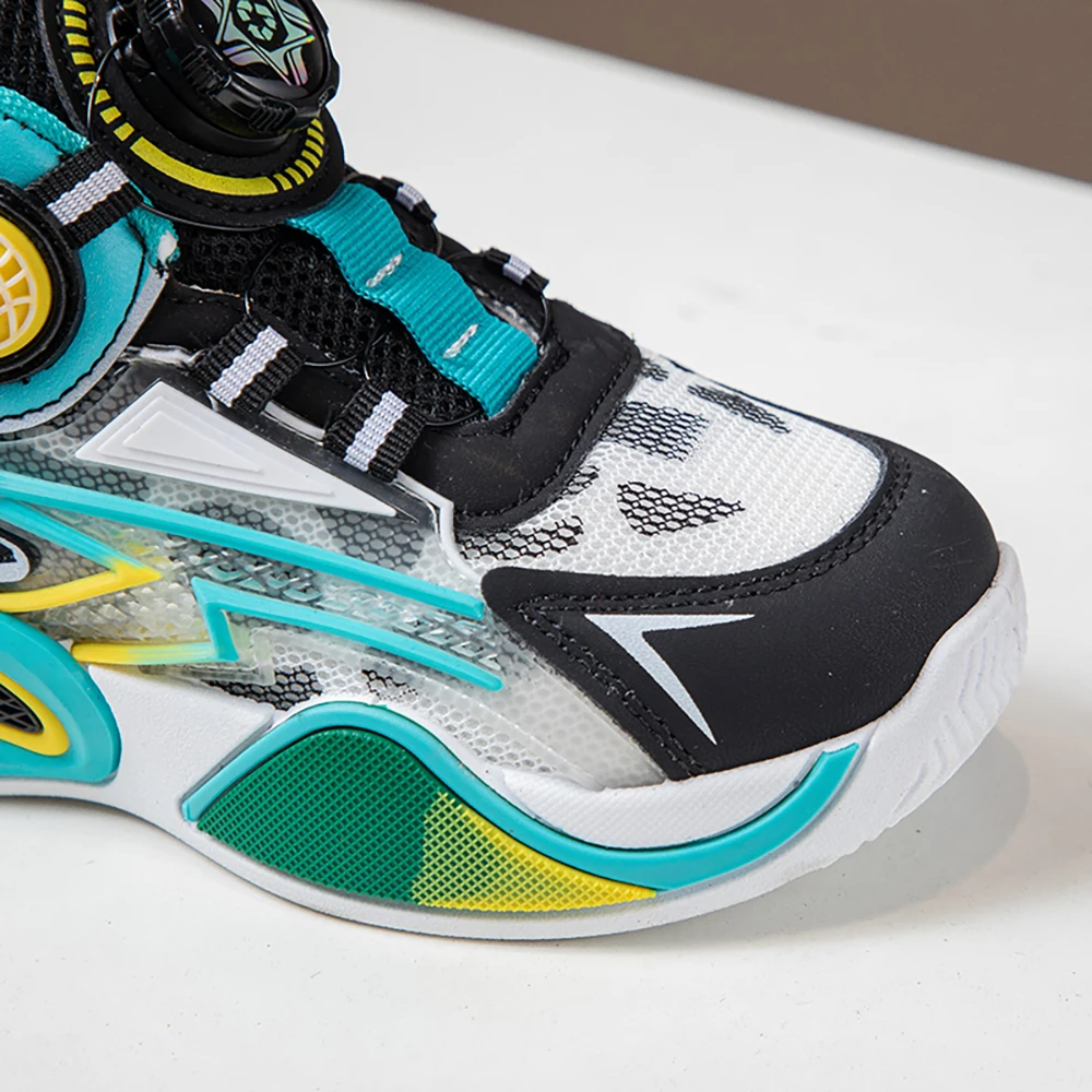 트렌드 패션 십대 어린이 스니커즈 PU 가죽 남아 여아 러닝화 인체공학적 소프트솔 아동 스포츠화