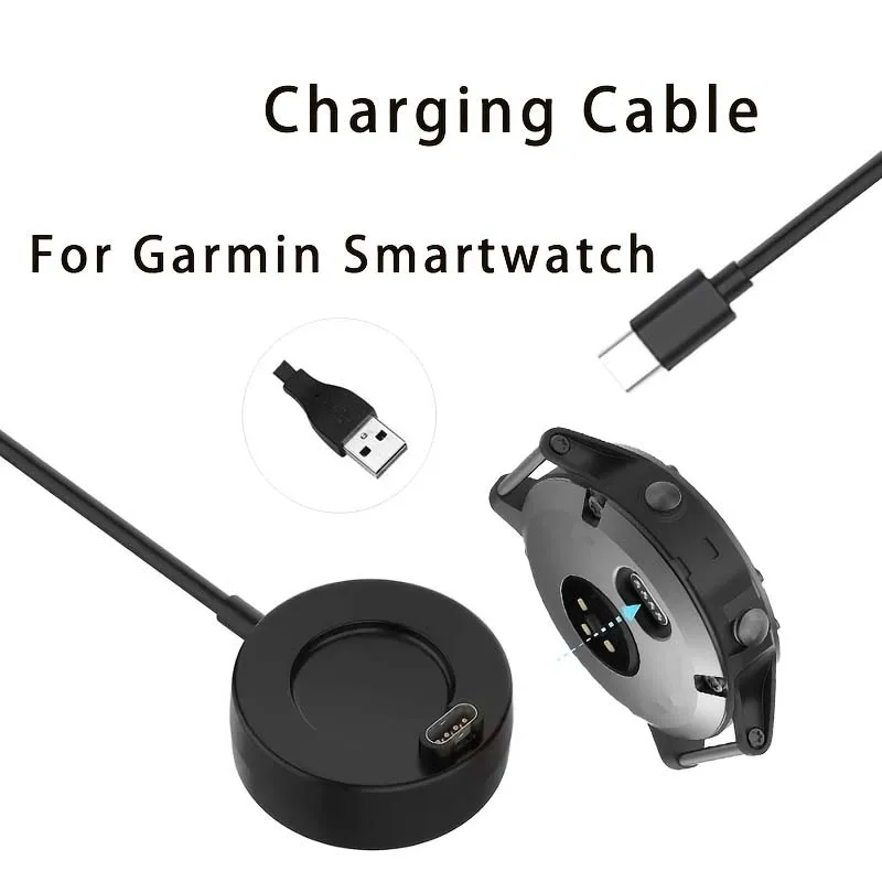 Fast Charging USB Charging Dock for Garmin Vivoactive 3/4/4S, Fenix 5S/5X/6S/6X,Venu 2/2S,Durable Cable for Smartwatch Charging