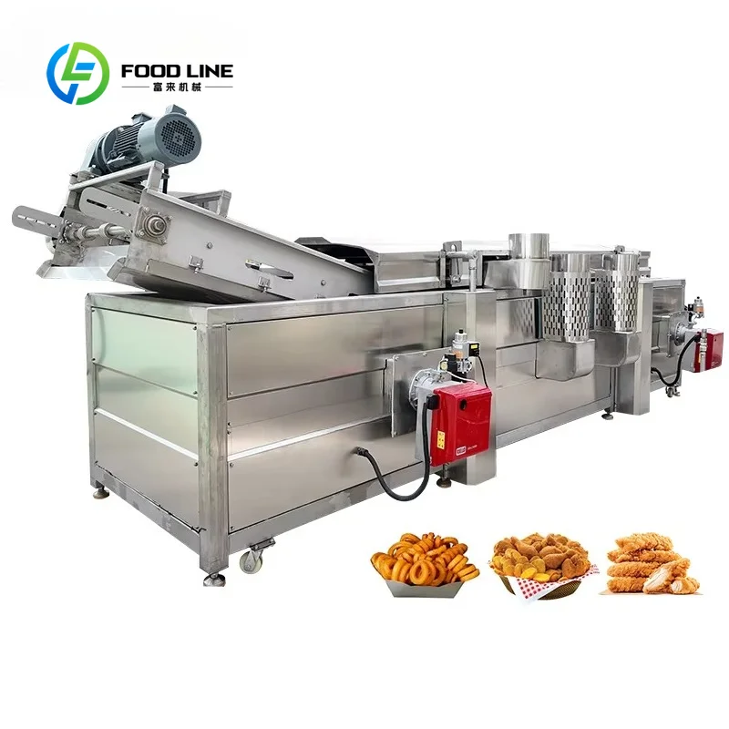 Automatic Industrial Deep Fryer Commercial Frying Machine for Potato Chips Chicken and Snack Food Production